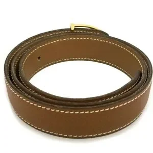 HERMES CLEMENCE BROWN LEATHER WOMEN BELT/1A5540 Hermes | Accessories | Hermes Clemence Brown Leather Women  main image 3